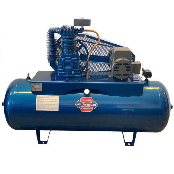 AAA 5HP 1PH K30 80 Gallon Horizontal