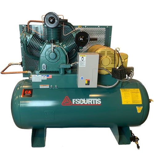 Curtis 10HP 120 Gallon | 34.2 CFM at 175 PSI | CA E71 3Phase Horizontal UltraPack 208-460V