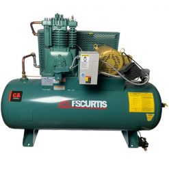 Curtis 5HP 80 Gallon | 18.5 CFM at 175 PSI | CA E57 3Phase Horizontal UltraPack 208-460V