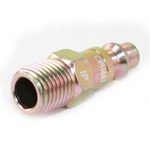 CPH441 1/4" Industrial Steel Coupler Plug x 1/4" Male NPT - Image 2