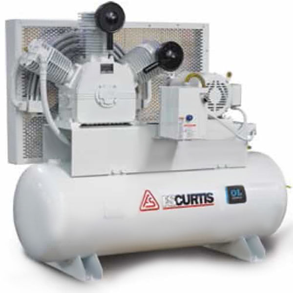 Curtis 7.5HP 120 Gallon Oil-less TW75 Vertical 208-460V