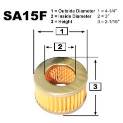 Intake Air Filter Element SA15F