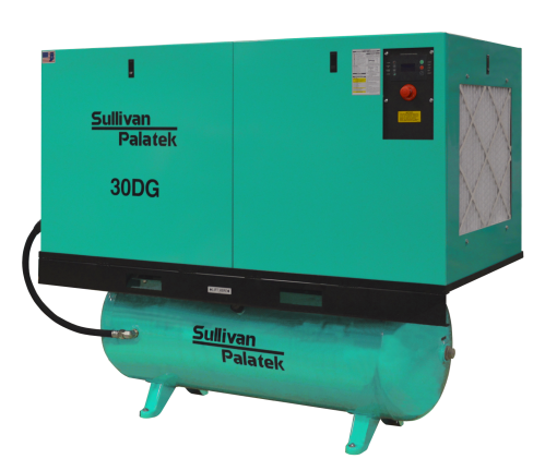 Palatek 40 HP | 240 Gallon | 3-Phase 200-575V | 125-150 PSI | Open-Encl | TEFC | Wye | DG40